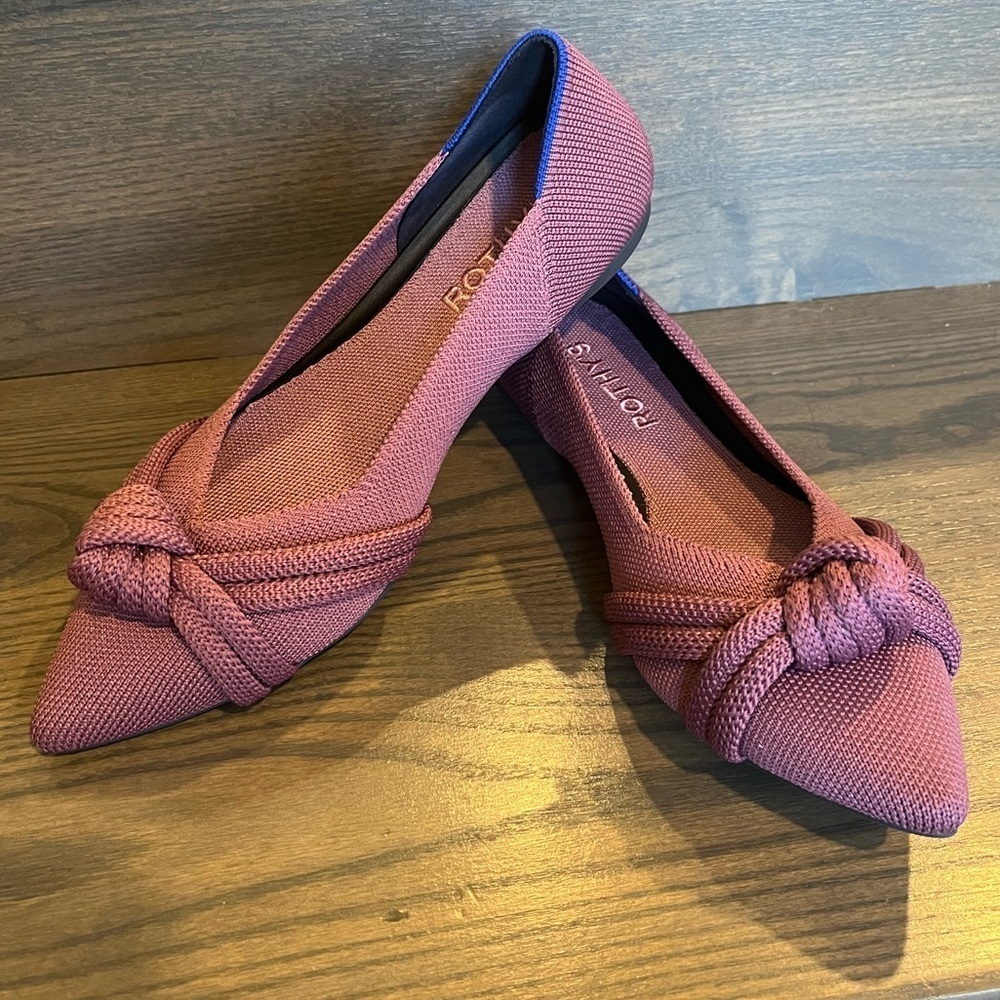 NWOB Rothy's The Knot Point II in Mauve Size 5.5